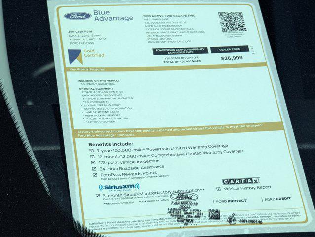 Used 2023 Ford Escape For Sale in Tucson, AZ