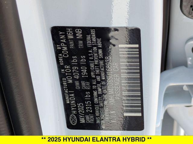 2025 Hyundai Elantra Hybrid SEL Sport