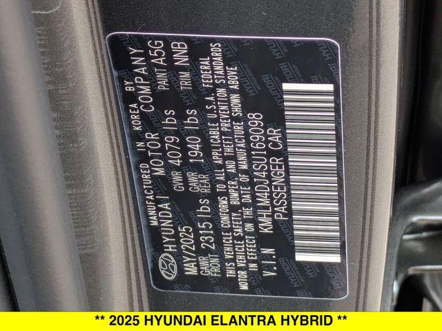 2025 Hyundai Elantra Hybrid SEL Sport