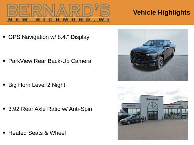 2026 RAM Ram 1500 RAM 1500 BIG HORN CREW CAB 4X4 57 BOX