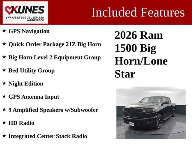 2026 RAM Ram 1500 RAM 1500 BIG HORN CREW CAB 4X4 57 BOX 2026 RAM Ram 1500 RAM 1500 BIG HORN CREW CAB 4X4 57 BOX