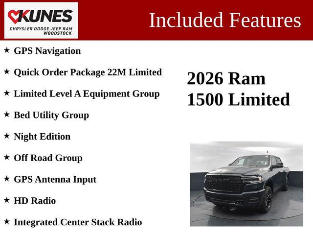 2026 RAM Ram 1500 RAM 1500 LIMITED CREW CAB 4X4 57 BOX 2026 RAM Ram 1500 RAM 1500 LIMITED CREW CAB 4X4 57 BOX