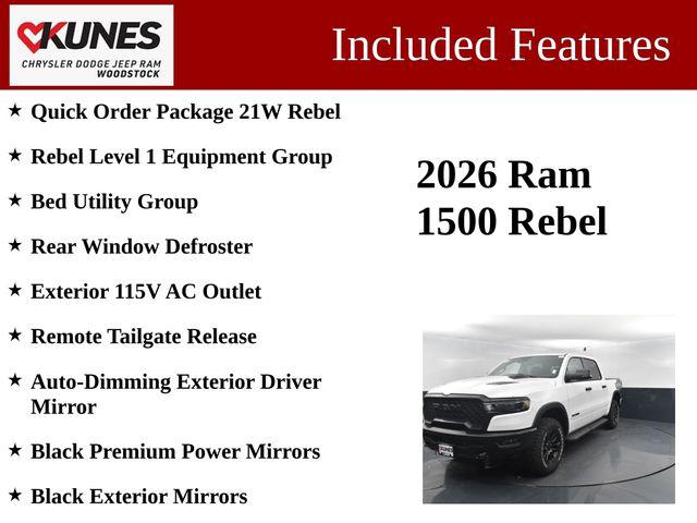 2026 RAM Ram 1500 RAM 1500 REBEL CREW CAB 4X4 57 BOX 2026 RAM Ram 1500 RAM 1500 REBEL CREW CAB 4X4 57 BOX