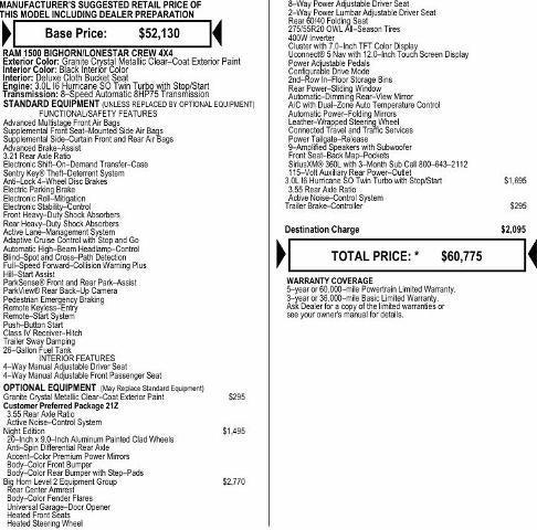 2026 RAM Ram 1500 RAM 1500 BIG HORN CREW CAB 4X4 57 BOX 2026 RAM Ram 1500 RAM 1500 BIG HORN CREW CAB 4X4 57 BOX