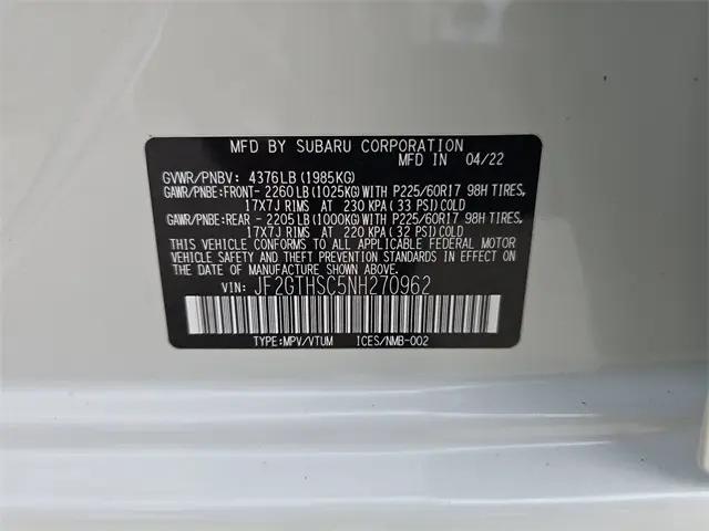2022 Subaru Crosstrek Sport