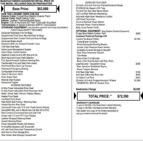 2026 RAM Ram 1500 RAM 1500 LARAMIE CREW CAB 4X4 57 BOX 2026 RAM Ram 1500 RAM 1500 LARAMIE CREW CAB 4X4 57 BOX