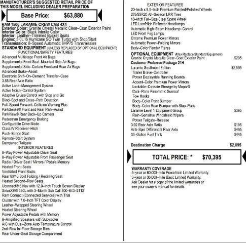 2026 RAM Ram 1500 RAM 1500 LARAMIE CREW CAB 4X4 57 BOX 2026 RAM Ram 1500 RAM 1500 LARAMIE CREW CAB 4X4 57 BOX