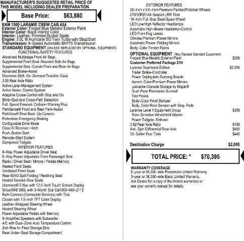 2026 RAM Ram 1500 RAM 1500 LARAMIE CREW CAB 4X4 57 BOX 2026 RAM Ram 1500 RAM 1500 LARAMIE CREW CAB 4X4 57 BOX