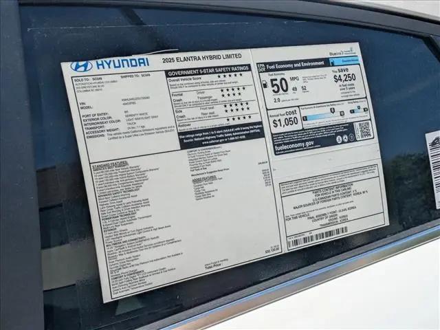 2025 Hyundai Elantra Hybrid Limited