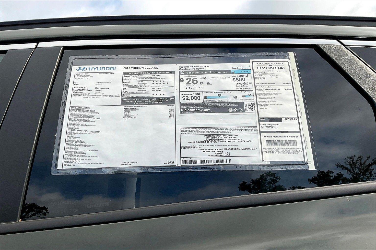 2025 Hyundai Tucson SEL - Photo 14