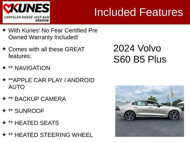 2024 Volvo S60 B5 Plus Dark Theme