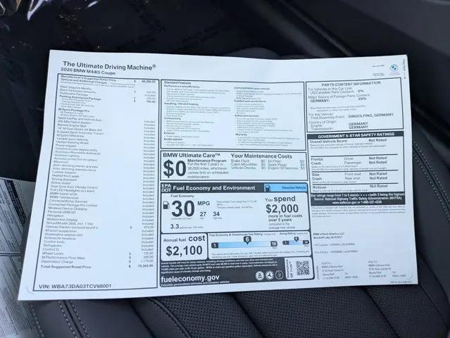 2026 BMW M4 M440i