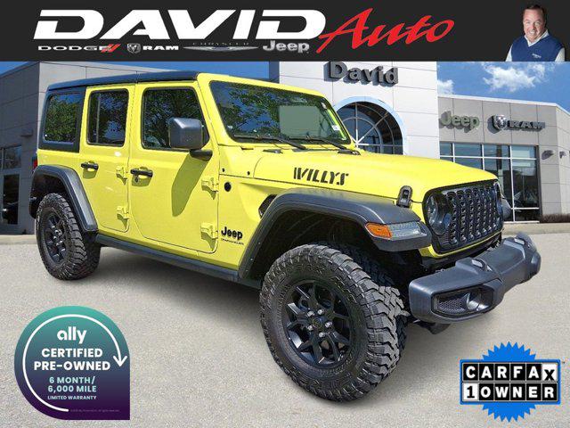 2024 Jeep Wrangler 4-Door Willys 4x4 for sale in Glen Mills, PA