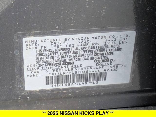2025 Nissan Kicks S
