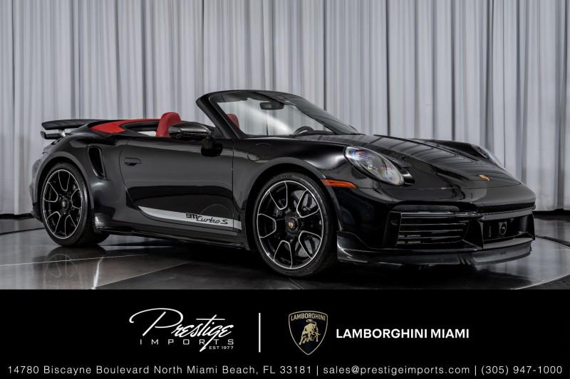 Jet Black Metallic 2022 Porsche 911 Convertible All-Wheel Drive Automatic