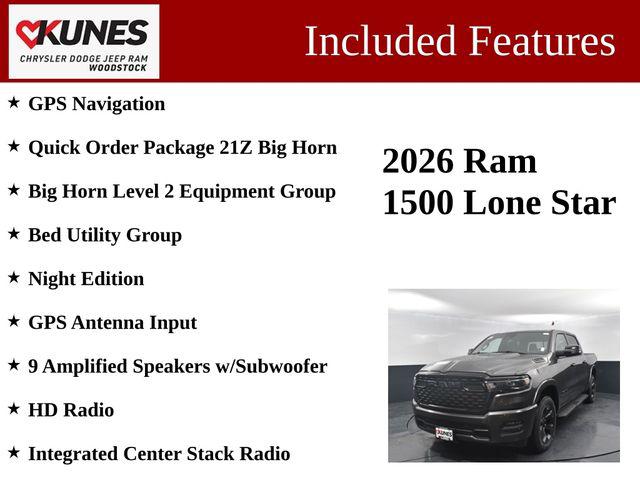 2026 RAM Ram 1500 RAM 1500 BIG HORN CREW CAB 4X4 57 BOX 2026 RAM Ram 1500 RAM 1500 BIG HORN CREW CAB 4X4 57 BOX