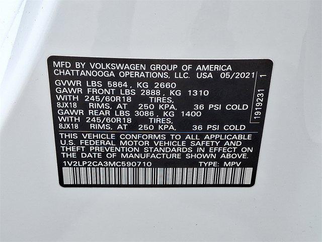 2021 Volkswagen Atlas 2.0T SE