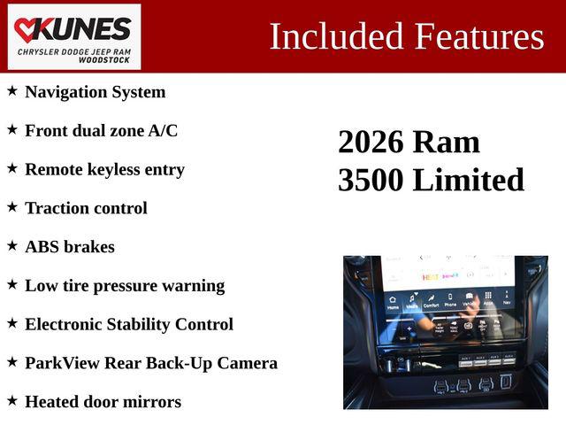 2026 RAM 3500 RAM 3500 LIMITED CREW CAB 4X4 8 BOX 2026 RAM 3500 RAM 3500 LIMITED CREW CAB 4X4 8 BOX