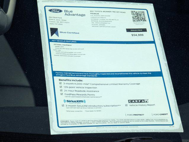 Used 2021 Toyota 4Runner For Sale in Tucson, AZ
