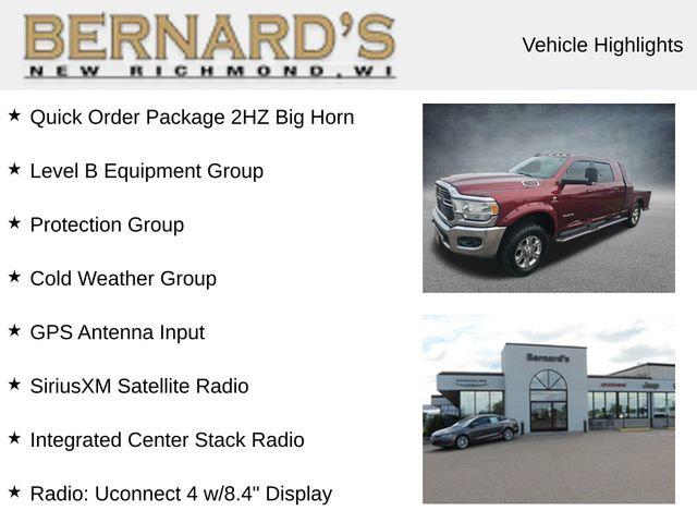 2021 RAM 2500 Big Horn Mega Cab 4x4 64 Box 2021 RAM 2500 Big Horn Mega Cab 4x4 64 Box