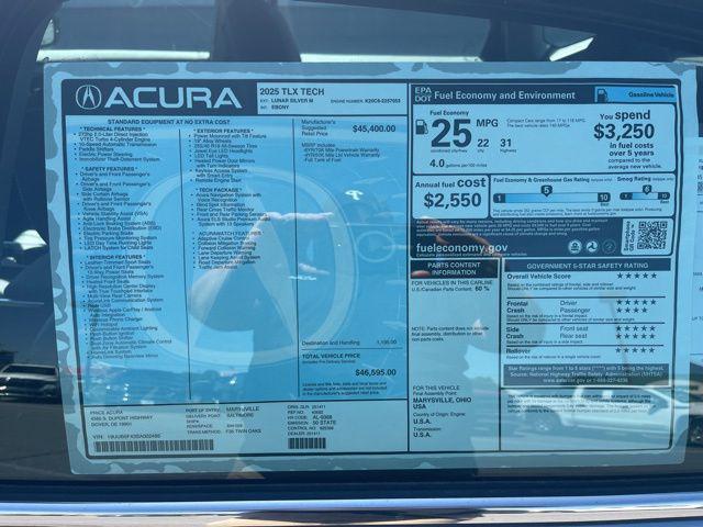 2025 Acura TLX Technology Package