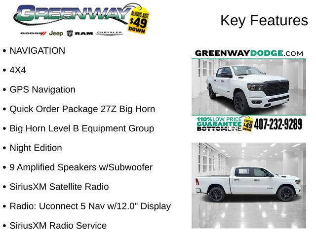 2023 RAM 1500 Big Horn Crew Cab 4x4 57 Box
