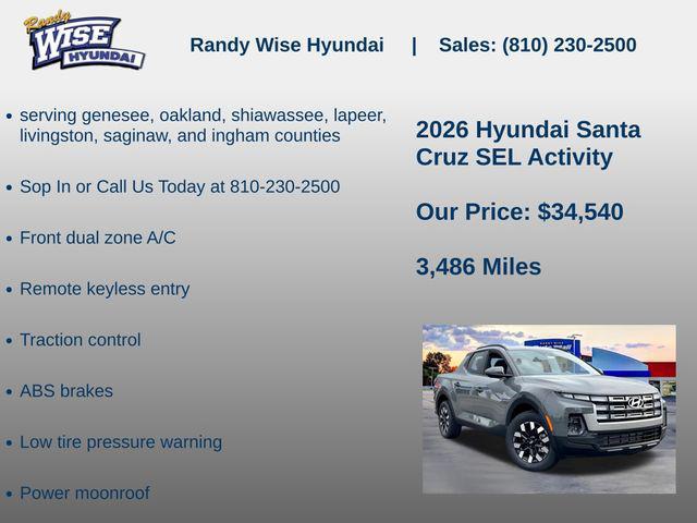 2026 Hyundai Santa Cruz SEL Activity