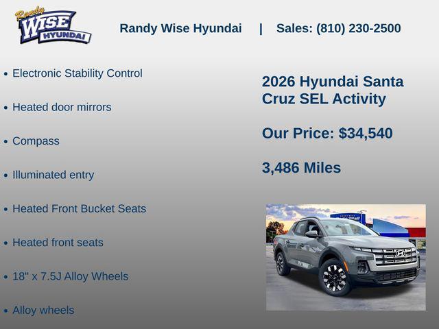 2026 Hyundai Santa Cruz SEL Activity