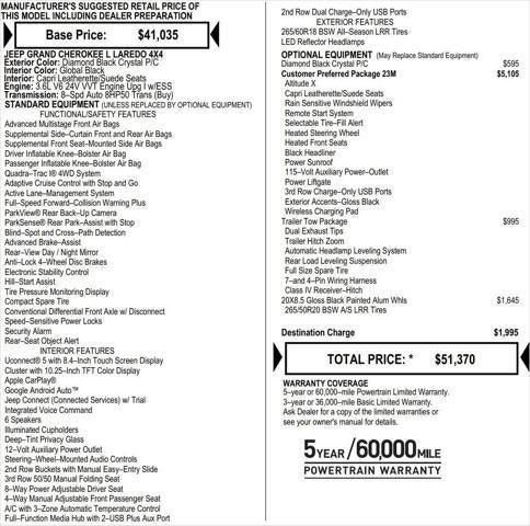 2025 Jeep Grand Cherokee GRAND CHEROKEE L ALTITUDE X 4X4