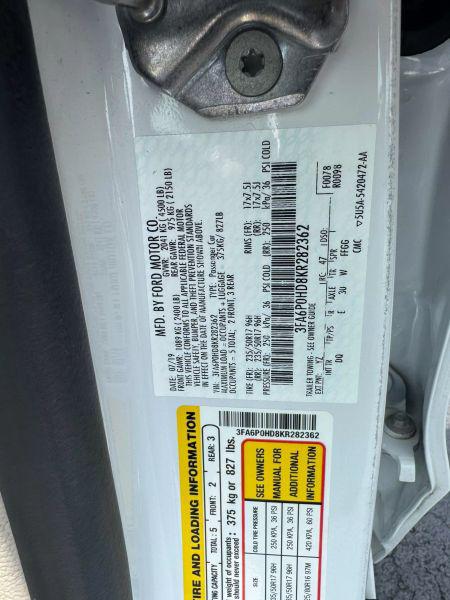 2019 Ford Fusion SE
