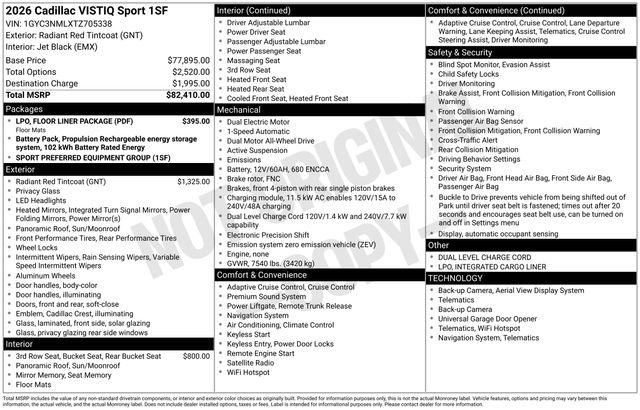 2026 Cadillac iQ Sport