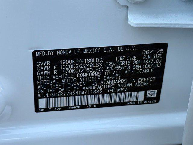 2026 Honda HR-V AWD Sport