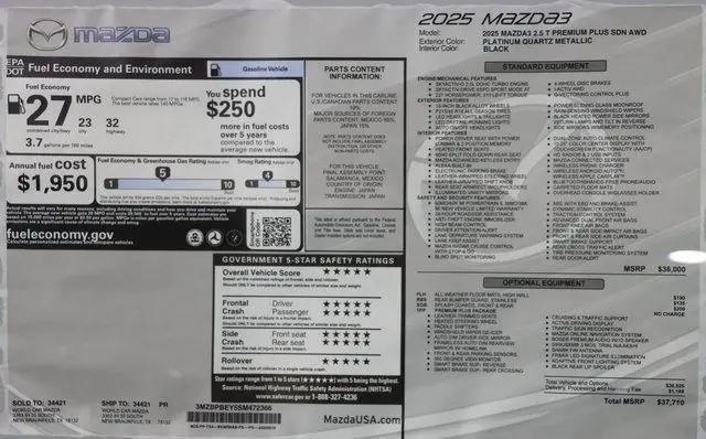 2025 Mazda Mazda3 2.5 Turbo Premium Plus