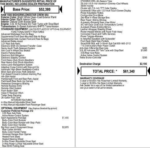 2026 RAM Ram 1500 RAM 1500 BIG HORN CREW CAB 4X4 57 BOX 2026 RAM Ram 1500 RAM 1500 BIG HORN CREW CAB 4X4 57 BOX