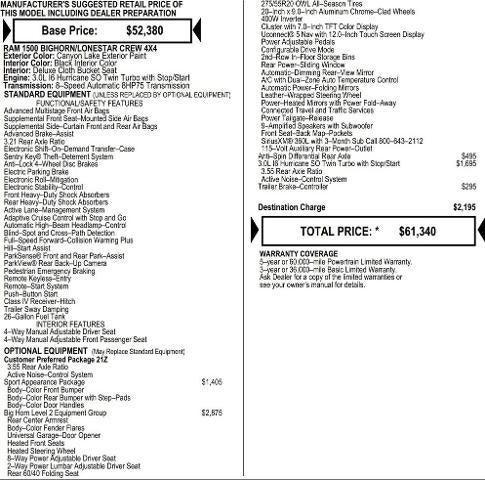 2026 RAM Ram 1500 RAM 1500 BIG HORN CREW CAB 4X4 57 BOX 2026 RAM Ram 1500 RAM 1500 BIG HORN CREW CAB 4X4 57 BOX