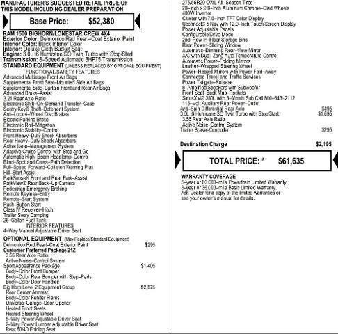 2026 RAM Ram 1500 RAM 1500 BIG HORN CREW CAB 4X4 57 BOX 2026 RAM Ram 1500 RAM 1500 BIG HORN CREW CAB 4X4 57 BOX