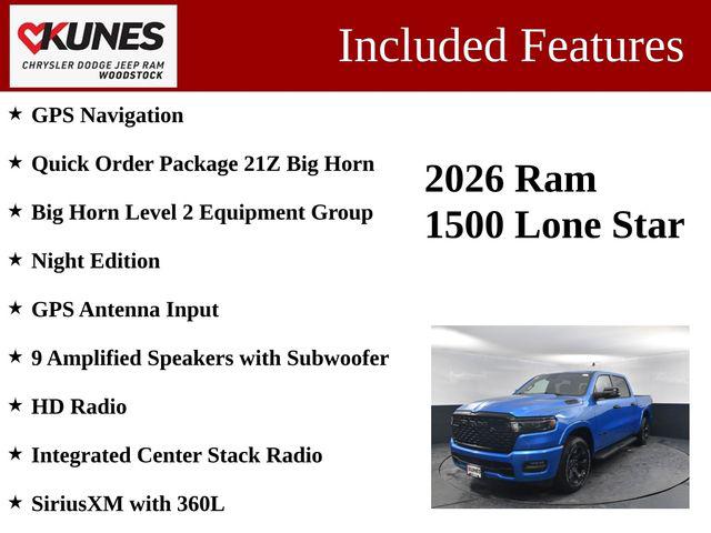 2026 RAM Ram 1500 RAM 1500 BIG HORN CREW CAB 4X4 57 BOX 2026 RAM Ram 1500 RAM 1500 BIG HORN CREW CAB 4X4 57 BOX