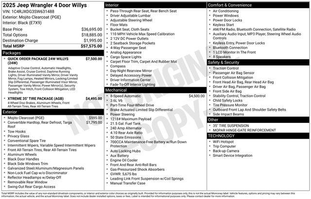 2025 Jeep Wrangler 4-Door Willys 4x4