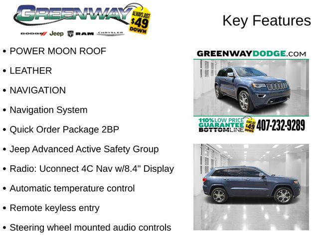 2019 Jeep Grand Cherokee Overland 4x2