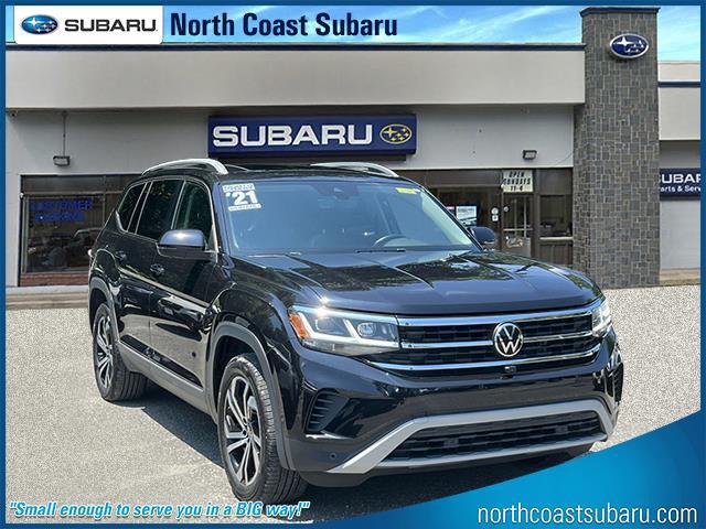 Deep Black Pearl 2021 Volkswagen Atlas V6 SEL Premium 4Motion SUV / Crossover All-Wheel Drive 8-Speed Automatic