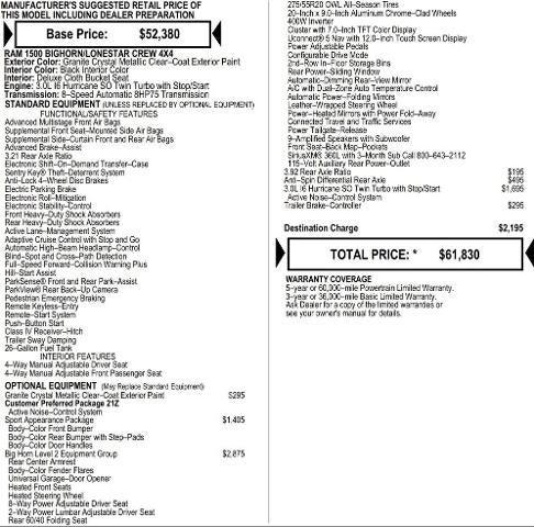 2026 RAM Ram 1500 RAM 1500 BIG HORN CREW CAB 4X4 57 BOX 2026 RAM Ram 1500 RAM 1500 BIG HORN CREW CAB 4X4 57 BOX