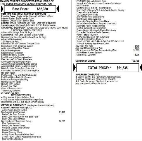 2026 RAM Ram 1500 RAM 1500 BIG HORN CREW CAB 4X4 57 BOX 2026 RAM Ram 1500 RAM 1500 BIG HORN CREW CAB 4X4 57 BOX