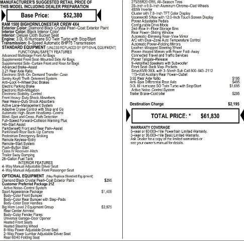2026 RAM Ram 1500 RAM 1500 BIG HORN CREW CAB 4X4 57 BOX 2026 RAM Ram 1500 RAM 1500 BIG HORN CREW CAB 4X4 57 BOX