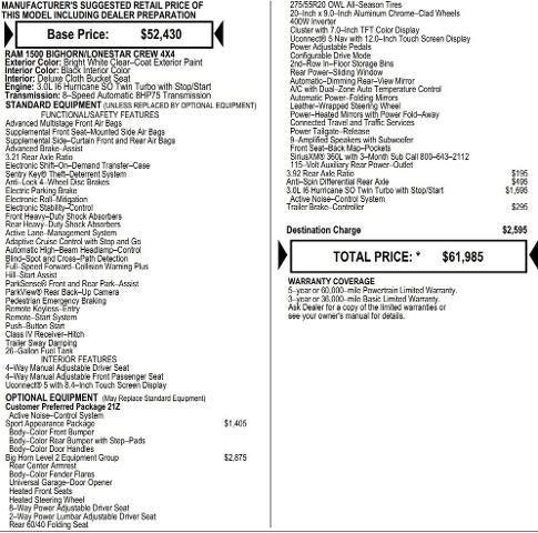 2026 RAM Ram 1500 RAM 1500 BIG HORN CREW CAB 4X4 57 BOX 2026 RAM Ram 1500 RAM 1500 BIG HORN CREW CAB 4X4 57 BOX