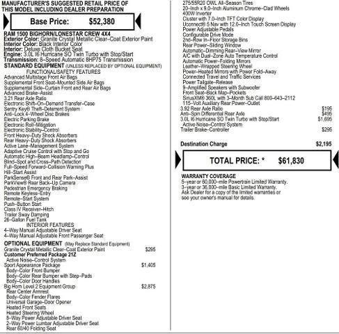 2026 RAM Ram 1500 RAM 1500 BIG HORN CREW CAB 4X4 57 BOX 2026 RAM Ram 1500 RAM 1500 BIG HORN CREW CAB 4X4 57 BOX