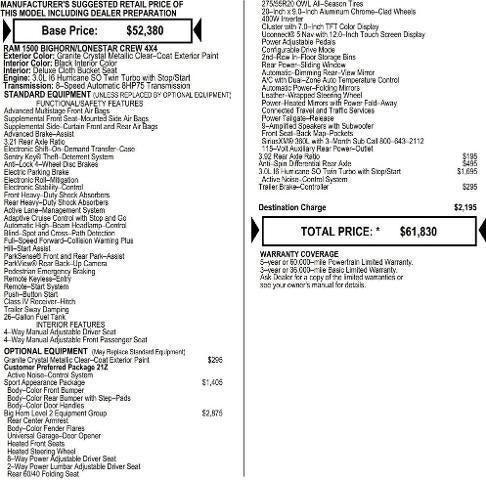 2026 RAM Ram 1500 RAM 1500 BIG HORN CREW CAB 4X4 57 BOX