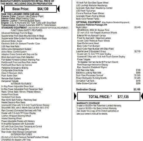 2026 RAM Ram 1500 RAM 1500 LARAMIE CREW CAB 4X4 57 BOX 2026 RAM Ram 1500 RAM 1500 LARAMIE CREW CAB 4X4 57 BOX