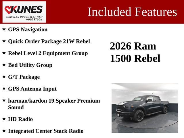 2026 RAM Ram 1500 RAM 1500 REBEL CREW CAB 4X4 57 BOX 2026 RAM Ram 1500 RAM 1500 REBEL CREW CAB 4X4 57 BOX