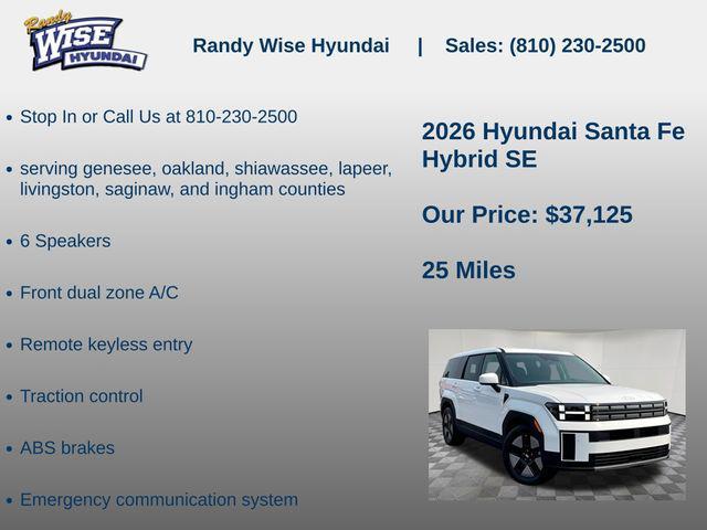 2026 Hyundai Santa Fe Hybrid SE