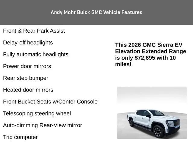 2026 GMC Sierra Extended Range Elevation